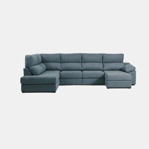 Sofá de canto com cama DEXTER esquerda 5 lugares antracite