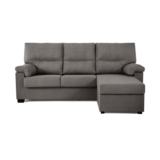 Chaise longue ZIP reversível 3 lugares antracite