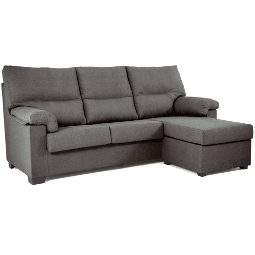 Chaise longue ZIP reversível 3 lugares antracite