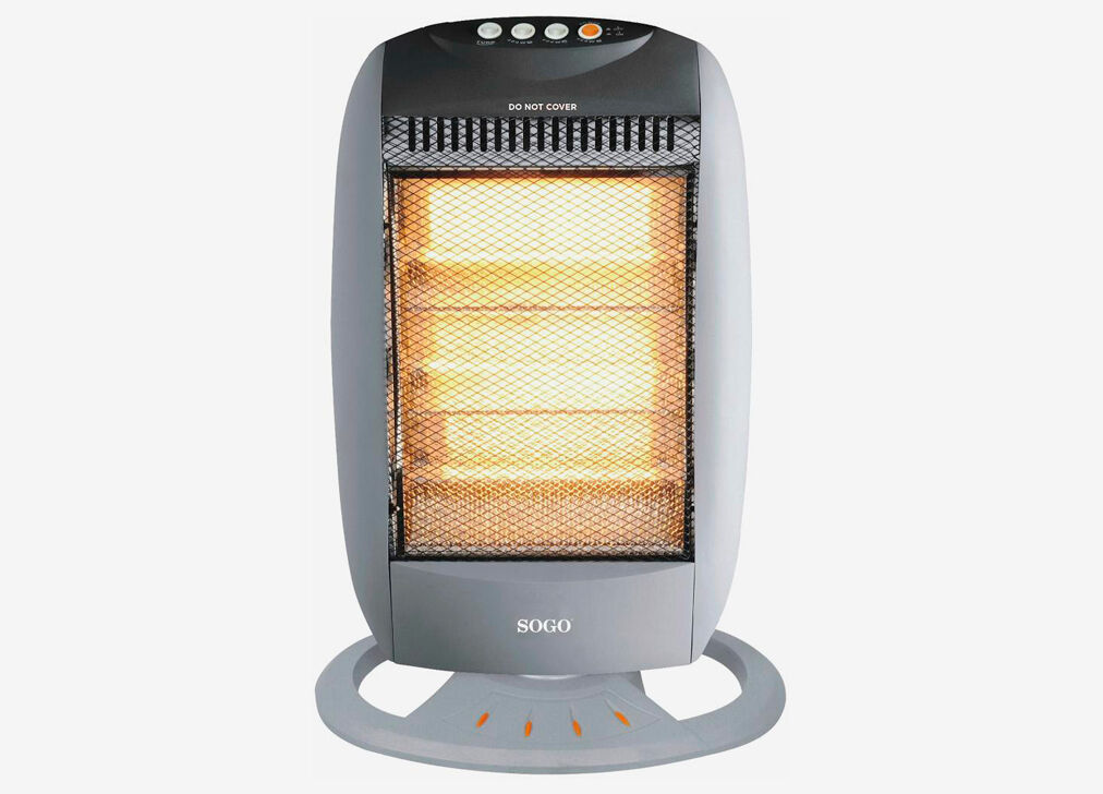 Calefactor halógeno 1200 W SOGO CAL-SS-18223