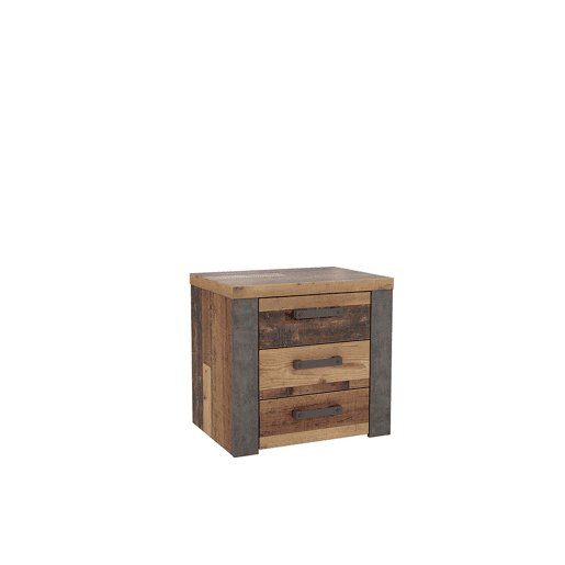 Mesa de cabeceira com 3 gavetas NELEKE
