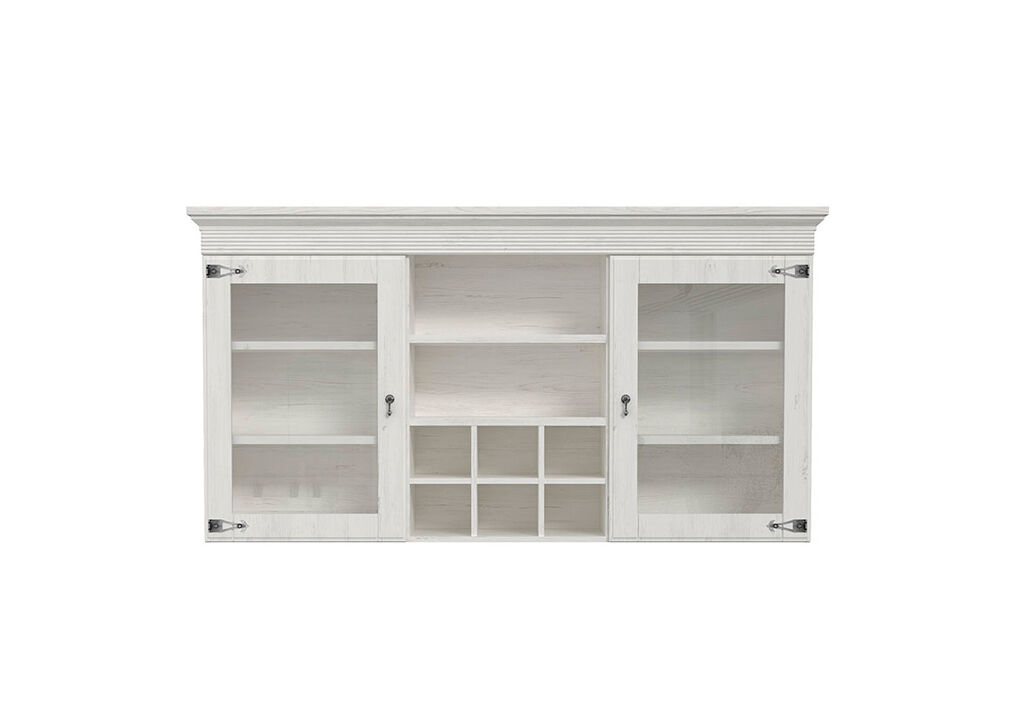 Vitrina 2 puertas con cristal portofino