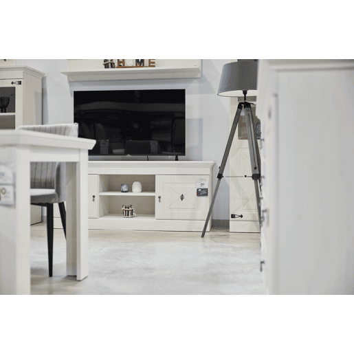 Móvel TV de 2 portas PORTOFINO branco