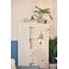 Vitrina 1 puerta de cristal 2 cajones PORTOFINO Vitrina 1 puerta de cristal 2 cajones PORTOFINO Blanco