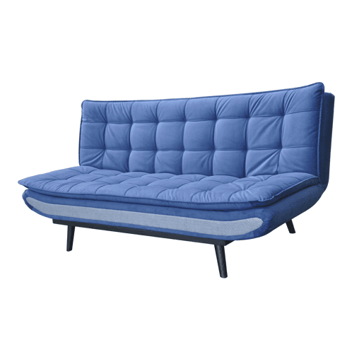 Sofá cama EVA 3 lugares cor azul