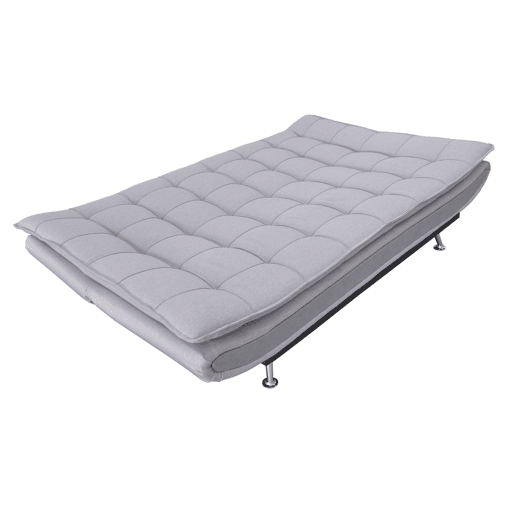 Sofá cama em tecido WILLEM cor cinza