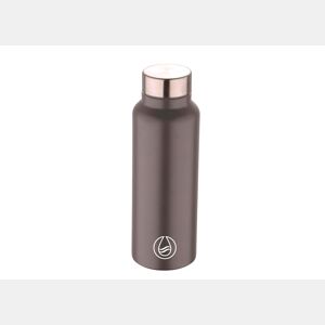 Garrafa 750 ml cinza aço inoxidável