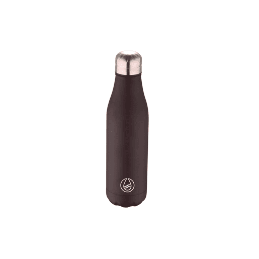 Garrafa 500 ml TERMOIAS preto aço inoxidável