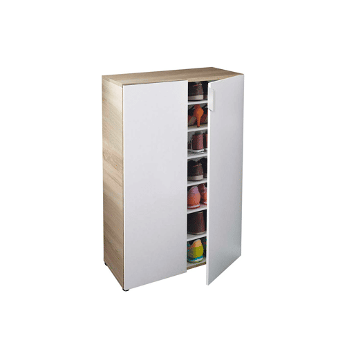 Sapateira com 2 portas e 6 prateleiras TAVIRA Sapateira com 2 portas e 6 prateleiras TAVIRA