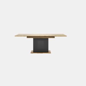 Mesa extensível SION cor antracite e carvalho