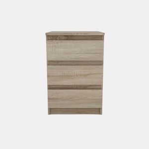 Mesa de cabeceira com 3 gavetas OSLO
