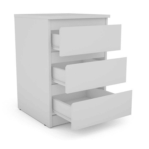 Mesa de cabeceira com 3 gavetas OSLO Mesa de cabeceira com 3 gavetas OSLO