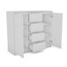 Aparador con 2 puertas y 4 cajones OSLO Aparador con 2 puertas y 4 cajones OSLO Blanco