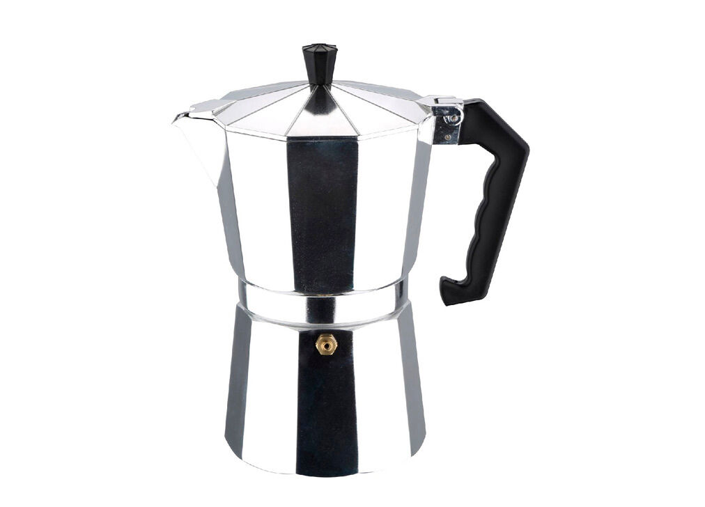 Cafetera BOLONIA 9 tazas acero inoxidable