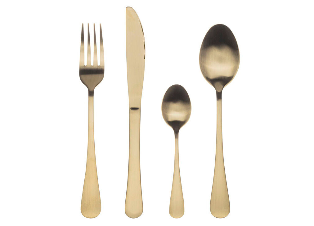 Cubertería de 24 piezas MUNICH MATT acero inoxidable