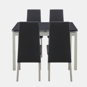Conjunto de mesa extensível com 4 cadeiras TOKYO