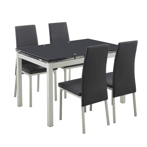 Conjunto de mesa extensível com 4 cadeiras TOKYO