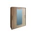 Armario YORK puertas correderas con espejo 150x195cm Armario YORK puertas correderas con espejo 150x195cm Blanco