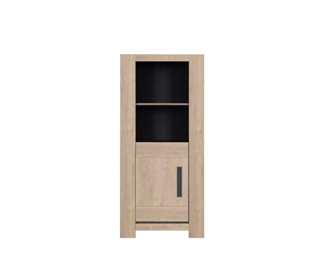 Vitrina 1 puerta boston roble claro