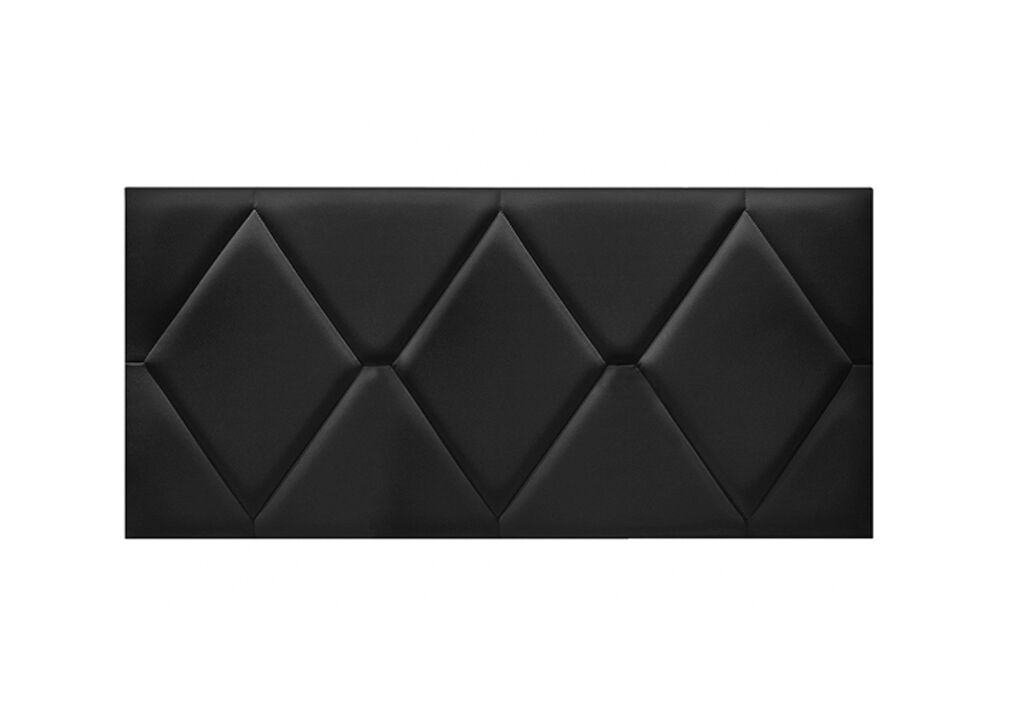 Cabecero hawaii 160cm negro polipiel - conforama