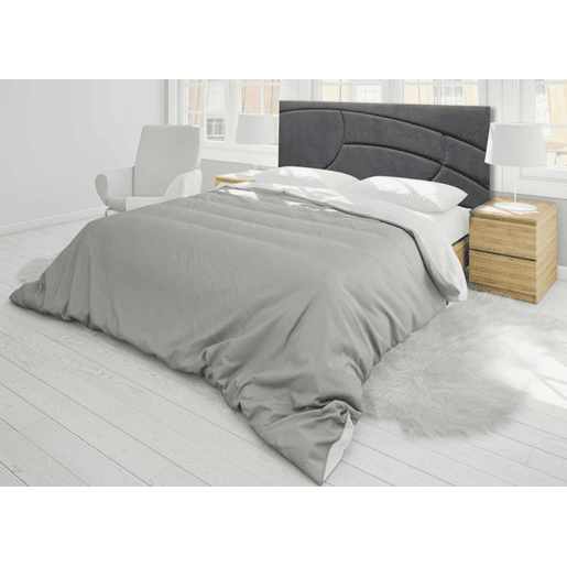 Cabeceira SAVANNAH tecido cinza escuro 160x120cm