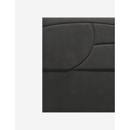 Cabeceira SAVANNAH tecido cinza escuro 160x120cm