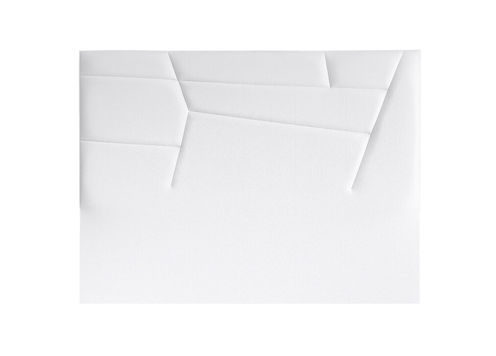 Cabecero minnesota piel sintética blanco 160x120cm - conforama