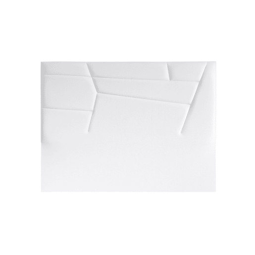 Cabeceira MINNESOTA pele sintética branco 160x120cm