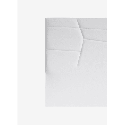 Cabeceira MINNESOTA pele sintética branco 160x120cm