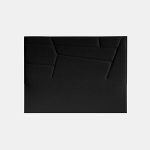 Cabeceira MINNESOTA pele sintética preto 160x120cm