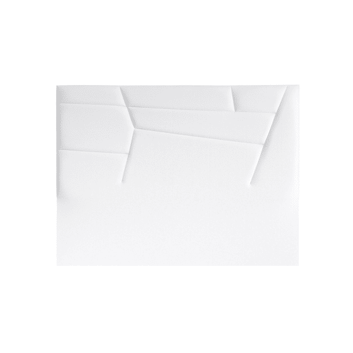 Cabeceira MINNESOTA tecido branco brillo 160x120cm Cabeceira MINNESOTA tecido branco brillo 160x120cm