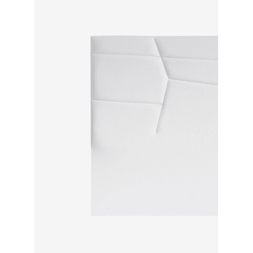 Cabeceira MINNESOTA tecido branco brillo 160x120cm Cabeceira MINNESOTA tecido branco brillo 160x120cm