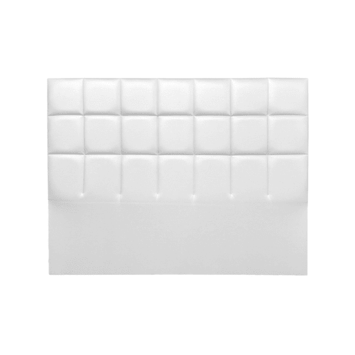 Cabeceira MIAMI pele sintética branco 160x120cm