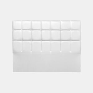 Cabeceira MIAMI pele sintética branco 160x120cm