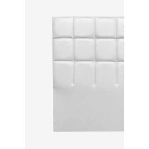 Cabeceira MIAMI pele sintética branco 160x120cm