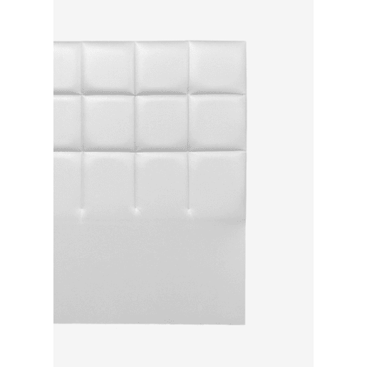 Cabeceira MIAMI pele sintética branco 160x120cm