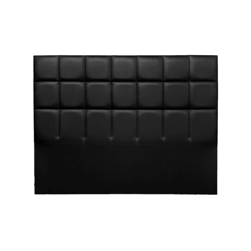 Cabeceira MIAMI pele sintética preto 160x120cm