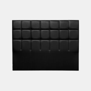 Cabeceira MIAMI pele sintética preto 160x120cm