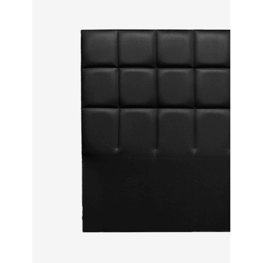 Cabeceira MIAMI pele sintética preto 160x120cm