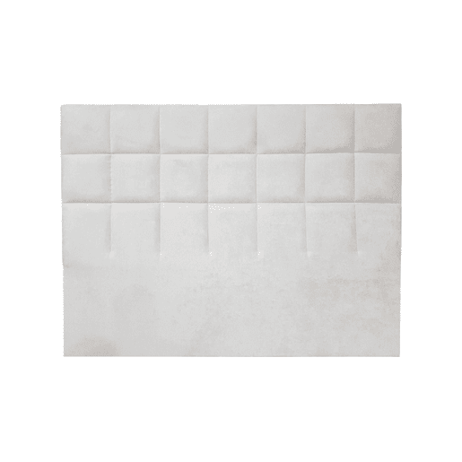 Cabeceira MIAMI tecido branco brillo 160x120cm Cabeceira MIAMI tecido branco brillo 160x120cm