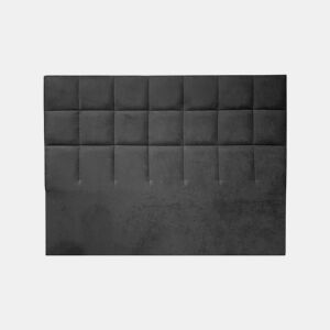Cabeceira MIAMI tecido cinza escuro 160x120cm