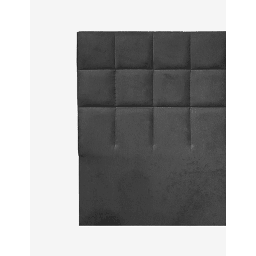 Cabeceira MIAMI tecido cinza escuro 160x120cm