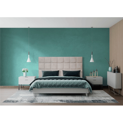 Cabeceira MIAMI tecido marengo 160x120cm