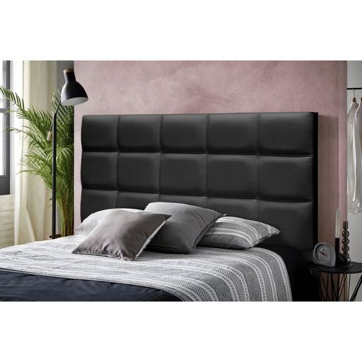 Cabeceira KENTUCKY pele sintética preto 160x120cm