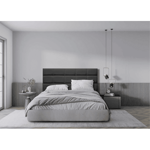 Cabeceira KENTUCKY tecido cinza 160x120cm