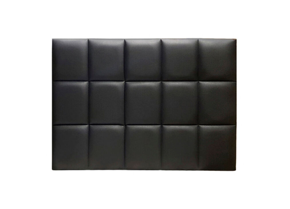 Cabecero nebraska 105cm negro polipiel - conforama