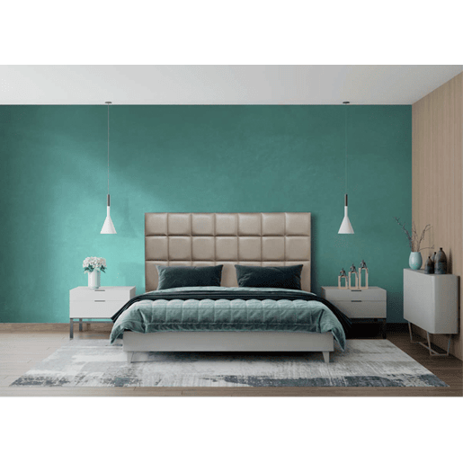 Cabeceira MIAMI pele sintética champanhe 160x120cm
