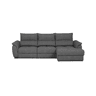Chaise longue BENSON com cama dereita 4 lugares antracite
