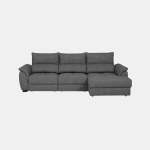 Chaise longue BENSON com cama dereita 4 lugares antracite