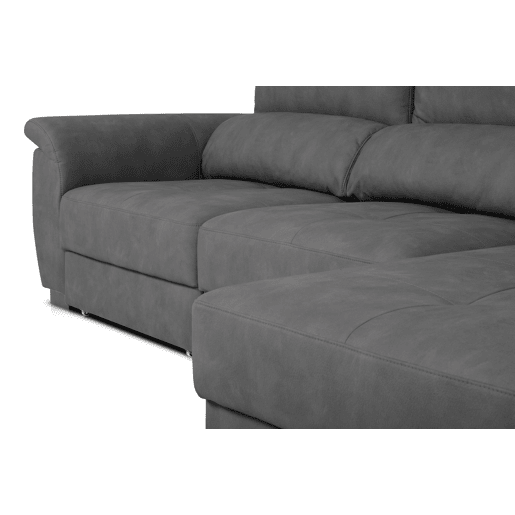 Chaise longue BENSON com cama dereita 4 lugares antracite